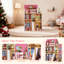 Maison de poupée en bois pour enfants avec accessoires de mobilier pour anniversaire et Noël