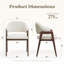 Fauteuil moderne minimaliste en lin, pieds en bois massif-585412016