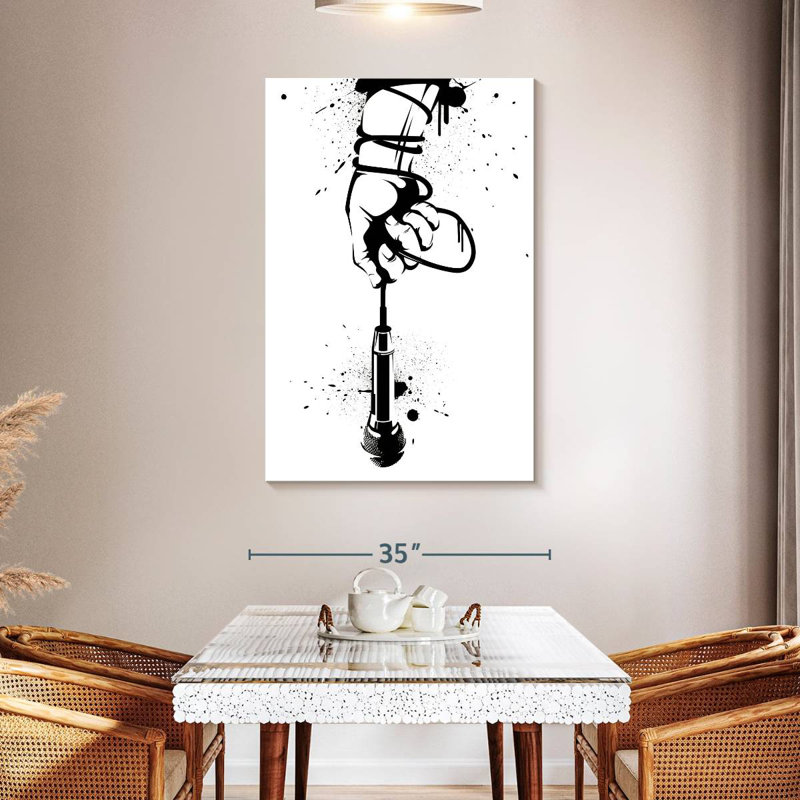 Abarca Microphone Around The Wrist, 48" H x 32" W
