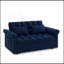 Canapé-lit avec causeuse Loveseats, dossier réglable bleu