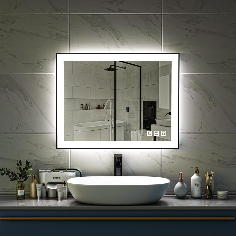 Aluminum Flat Mirror, 36" H x 28" W