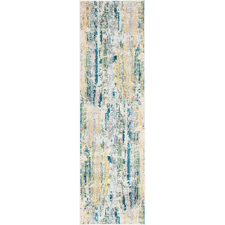Riccio Abstract Beige Area Rug