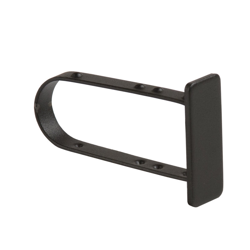 Capuchon de bout pour tubes rectangulaires, Noir mat