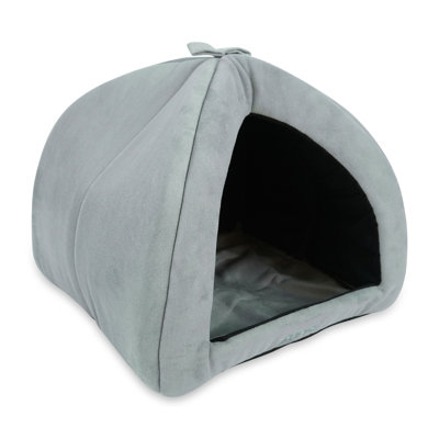 Lit pour chien à capuche