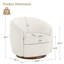 Fauteuil demi-tonneau pivotant l 34,6 po Seraphina-1642299303
