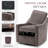 Charitini Big & Tall Removable Wide Swivel Accent Chair, Full Back Upholstered Fabric Lounge Chair, 360° Rotation, Modern Living Room Accent Chair-266598299