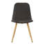 Chaise de salle à manger avec pieds recouverts de poudre-848913544