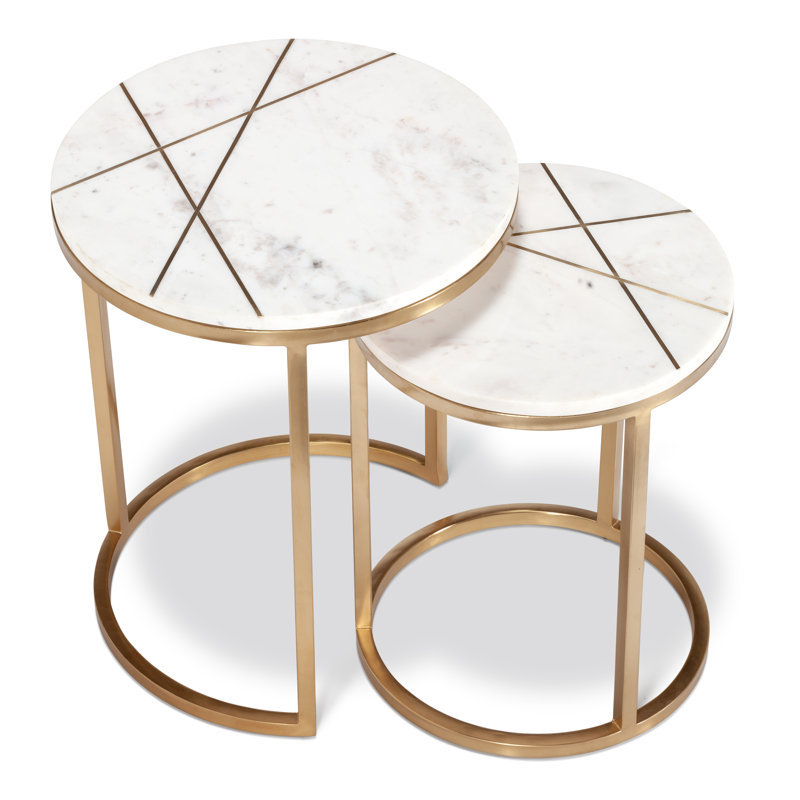 Amold Marble Top Nesting Tables