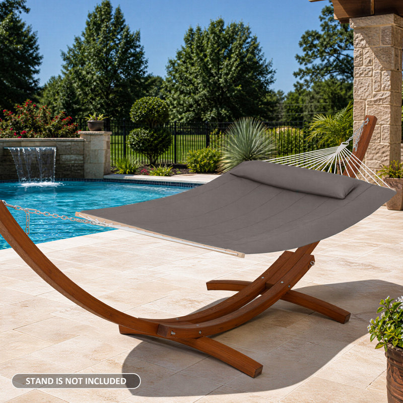 Senyah Double Spreader Bar Hammock, Light Brown
