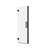 24-25 in.W x 72 in.H Hinged Frameless Shower Door with SGCC certified Tempered Glass,Matte Black-125977575