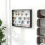5 vitrines avec tablettes réglables, noir et blanc