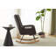 Fauteuil à bascule à oreilles en tissu Teddy avec repose-pieds, fauteuil d'allaitement ergonomique avec rangement latéral, mouvement fluide, base en bois massif, confortable pour le salon et la chambre d'enfant-801828097
