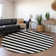 Cerrito Premium Machine Washable Cerrito AMF528 Black Rug