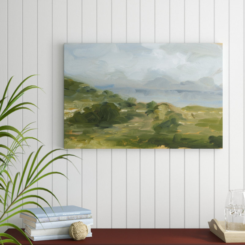 Impasto Landscape IV by Ethan Harper - Painting, 61cm H x 91cm W, Wrapped Canvas