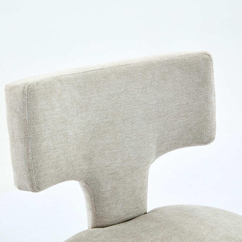 Ensemble de 2 tabourets de bar Mid-Century, Beige