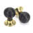 Ebony/Polished Brass