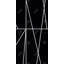 Rayures blanches sur fond noir - Art abstrait sur toile