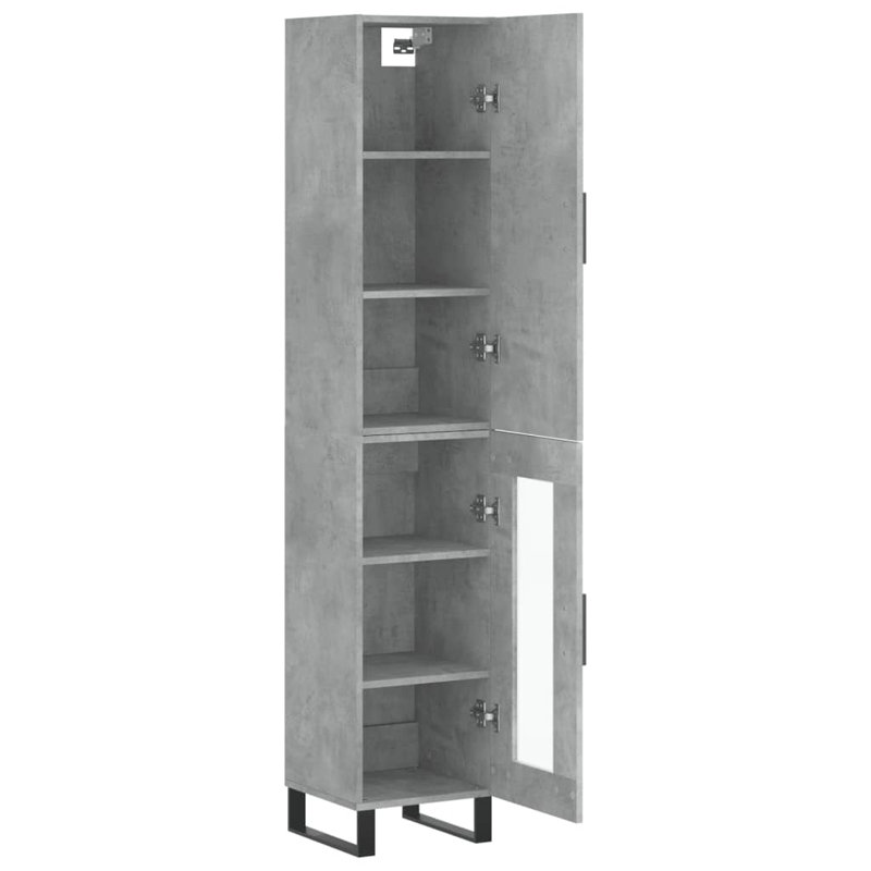 34cm Sideboard, Concrete Grey