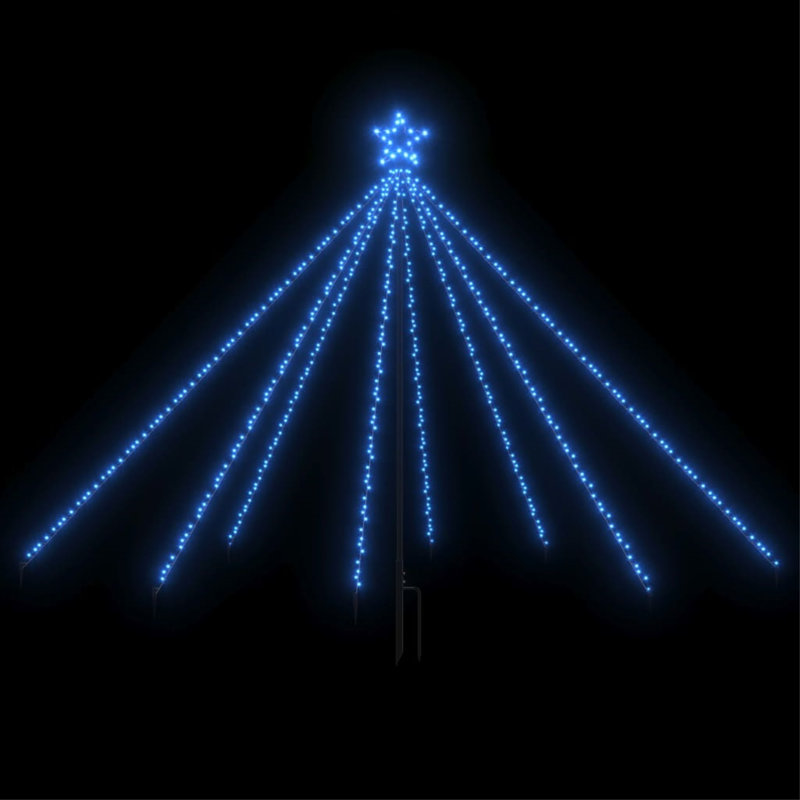 Ornement en forme de sapin de Noël à DEL, Blanc, H 8,2 pi x l 8,5 pi