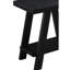 Table d'appoint avec tablette en bois noir Delightful
