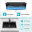 Durable Black Granite Composite Drop-in Kitchen Sink with Noise Reduction and Easy Clean Surfaces, 33x22 Inch
