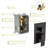12 Inch Square Shower System With Waterfall Tub Spout In Oil Rubber Bronze - 3 Function Rainfall & Handheld, Valve, Uncomplicated Installation And Upkeep Method 12" Spout, Oil-Rubbed Including Easy-120997259