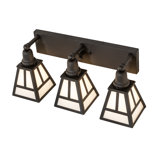"T" Mission 3-Light Vanity Light