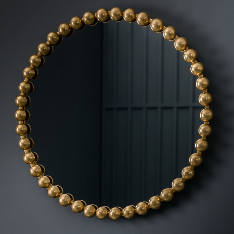 Callanan Metal Wall Mirror, Gold