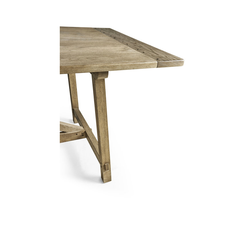 Sidereal Solid Oak Dining Table, Stripped Brown Chestnut
