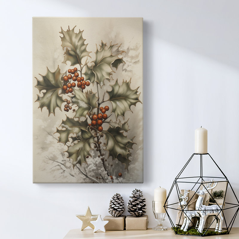 Art des Fêtes de Noël - Toile tendue avec châssis DCCXIV, H 12 po x l 8 po