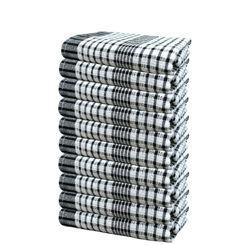 Cotton Jacquard Tea Towel Kitchen Towel, Purple