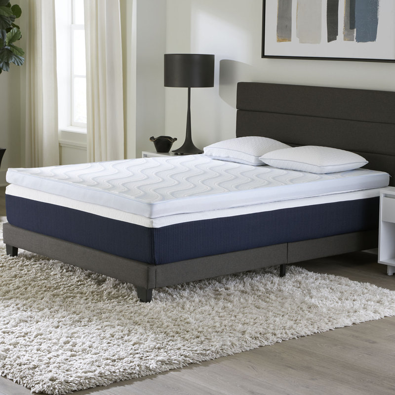 Comfort Tech 3” Dual Comfort Foam Mattress Topper, Twin