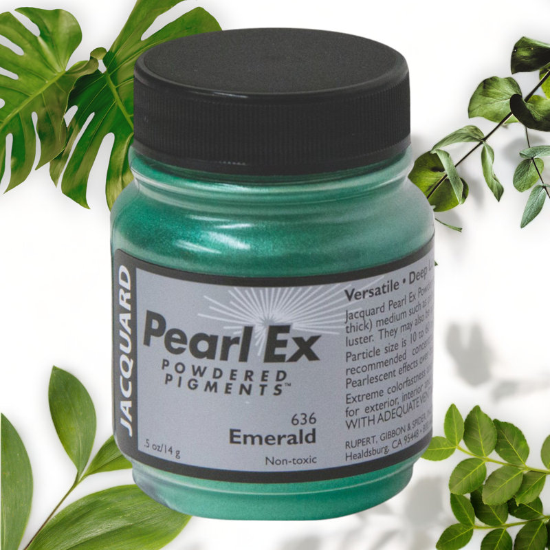 Emerald Shimmer Pearl-Ex Pigment 5oz Jar