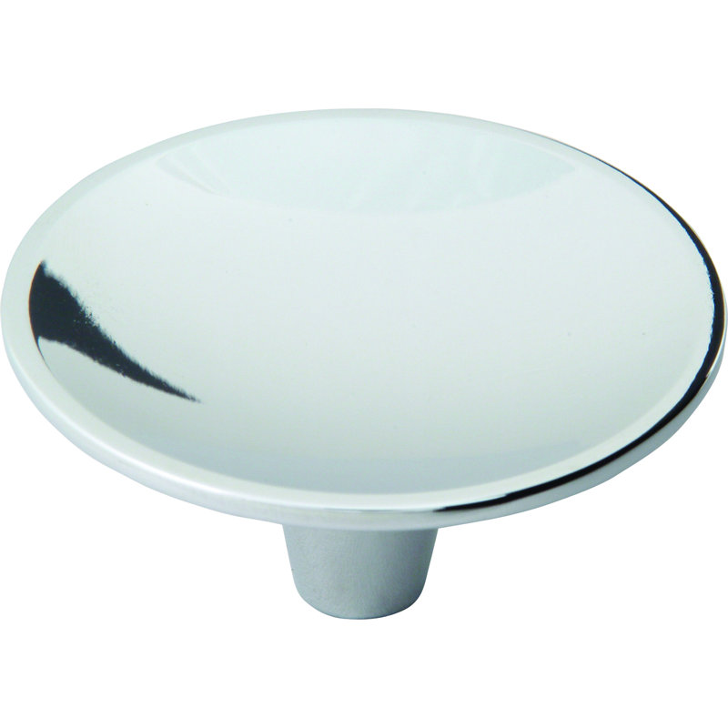 Dap 2-1/2" Diameter Round Knob, Polished Chrome