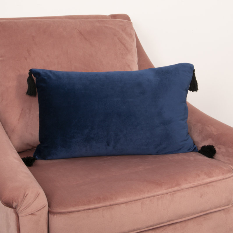 Sareah Rectangular Cushion Cover, Blue