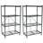4 Tier Multipurpose Folding Storage Organizing Rack with Wheels