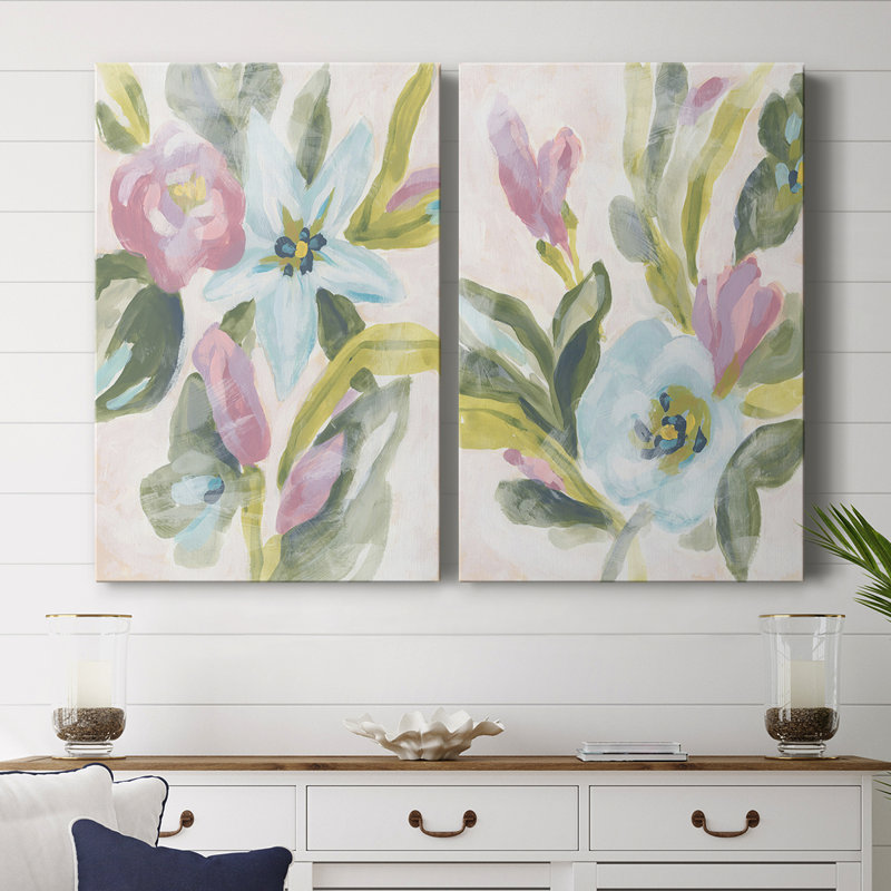 Toile tendue à motif floral Fresco I-Premium Gallery, H 60 po x l 80 po