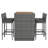 5-pieces Outdoor Dining Set (Gray)