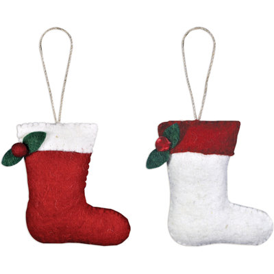 Stocking Ornament - Set of 2