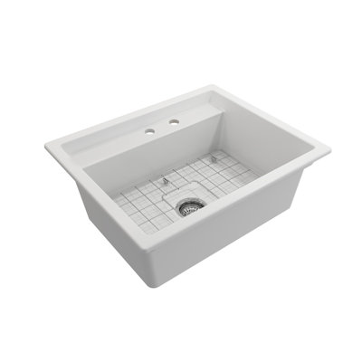 Baveno 27'' L Single Bowl Fireclay Kitchen Sink