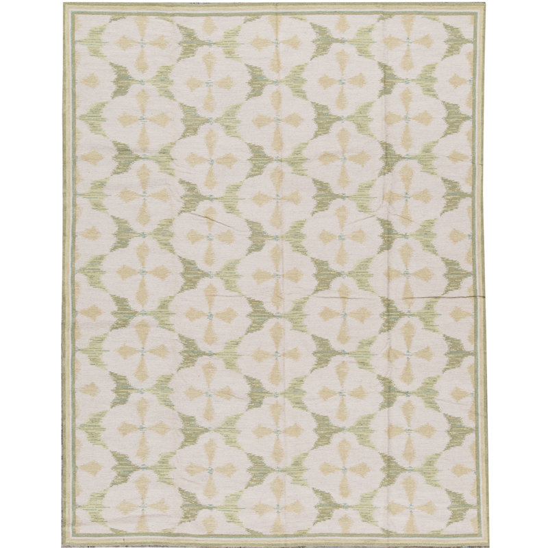 Hand-Knotted High-Quality Beige Area Rug