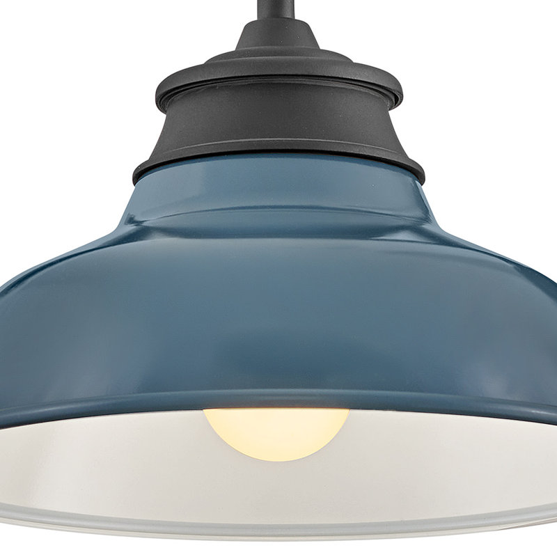 Hinkley Wallace Gooseneck Barn Light, Denim Blue