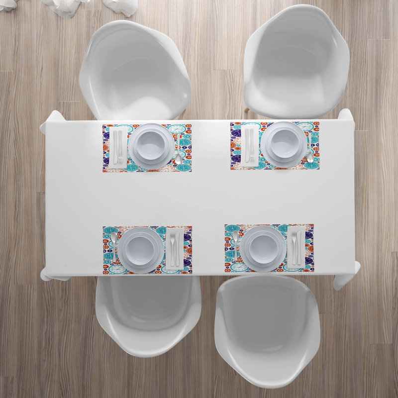 Polyester Abstract Rectangle Placemat