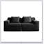 Canapé modulaire à 2 places sans siège, canapé modulaire Cloud avec assise profonde et coussins décoratifs, tissu en velours côtelé-579232063