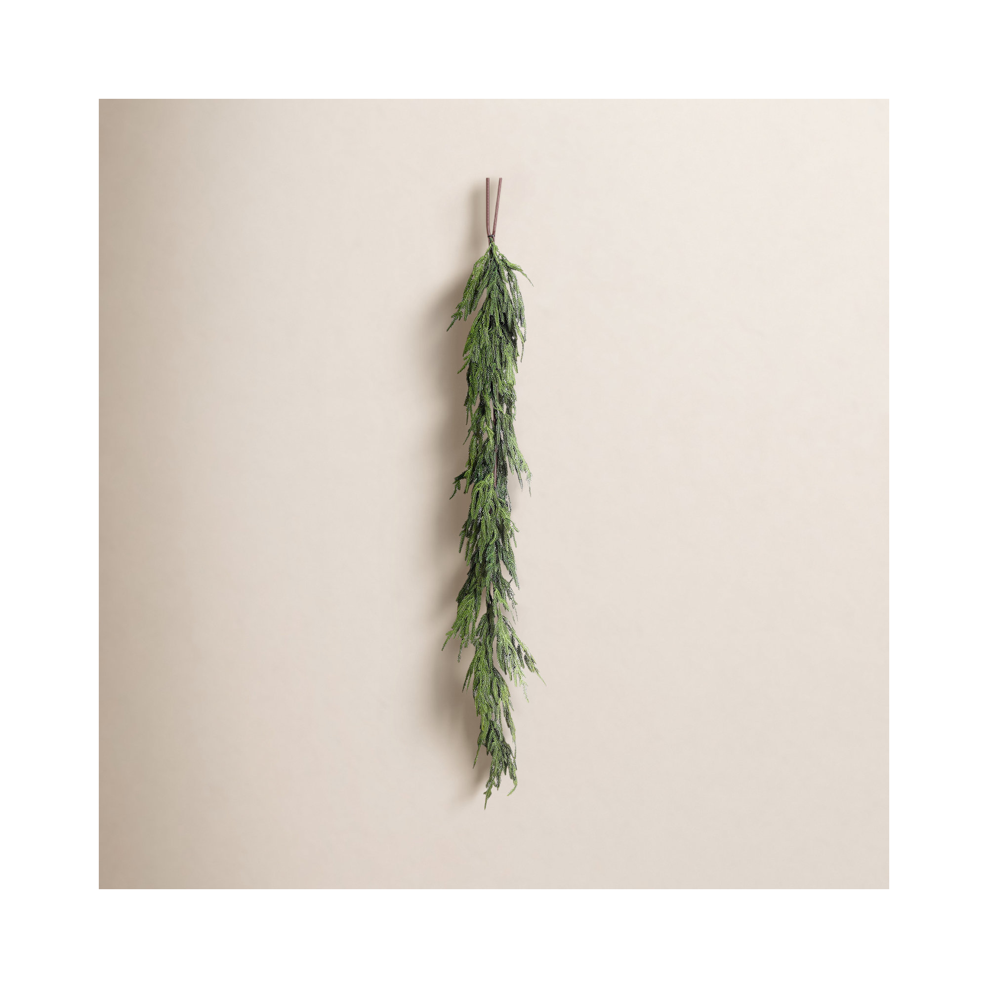 Real Touch Norfolk Pine Christmas Holiday Front Door Garland Table Runner, 10' L