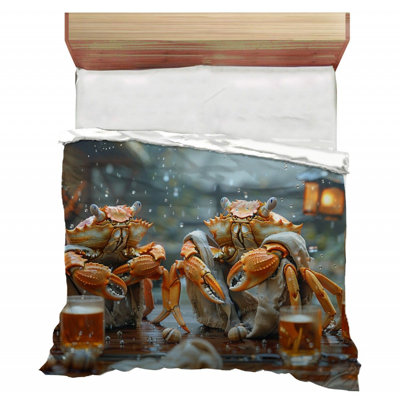 Crabs Celebration Microfiber / Polyester Comforter