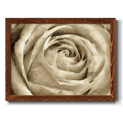 Neutral Wall Flower IV, reproduction d'art sur toile encadrée