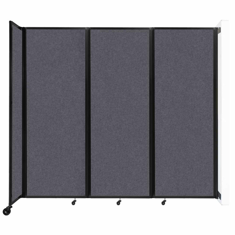 11 - Cloison pliante à panneaux, 3, Gris foncé, H 82 po x l 102 po x P 12 po