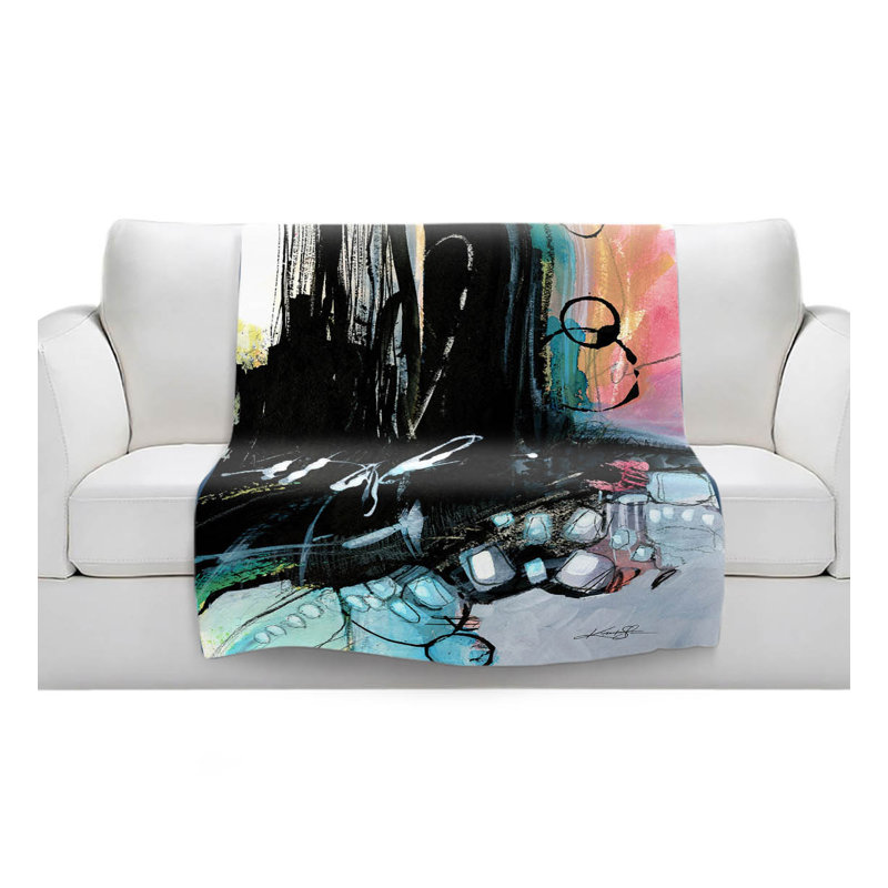Hand Woven Throw Blanket, 51" W x 60" L