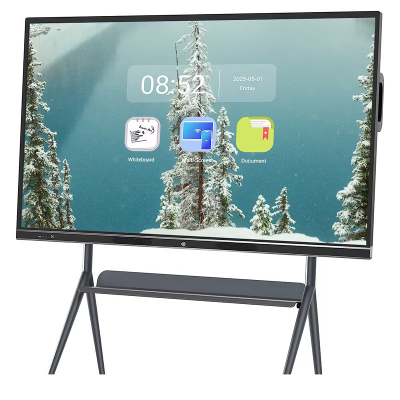 JYXCN Smart Board 86" Touch Interactive Display 4K Dual OS Cloud App Support Wireless for Classroom Office(Include Wall Mount)